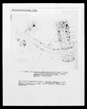 Paris, Weltausstellung 1900, Plan des Ausstellungsgeländes