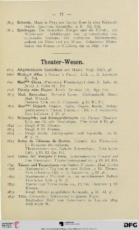 Theater-Wesen (Nr. 1815-1844)