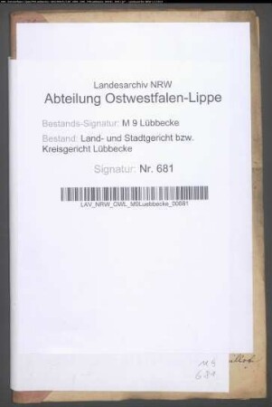 Erblasser: Kuhlmeyer, Christian Heinrich; Erblasser: Kuhlmeyer, Anne Sophie Elisabeth, geb. Maschmeier: