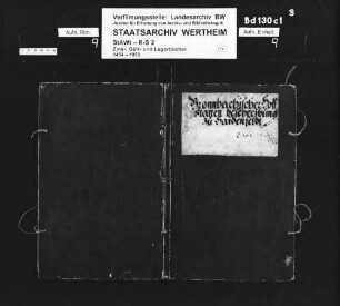 Bronnbachischer Hofstätten Beschreibung zu Heidenfeld (Marktheidenfeld)