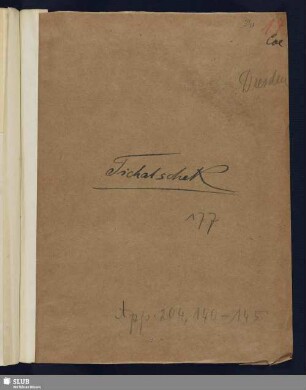 Nr. 140-145. Tichatschek, Josef Aloys