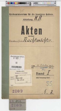 Dienstanweisung f. den Nachtwächter