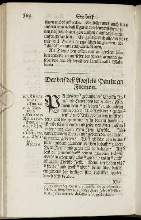 Der brif deß Apostels Paulu an Filemon.