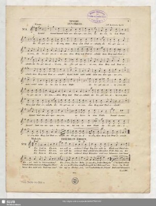 No. 2 Freude in Ehren: Ein Lied in Ehren
