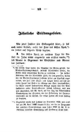 Jährliche Stiftungsfeier