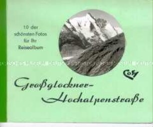 Fotomappe mit Ansichten der Großglockner-Hochalpenstraße