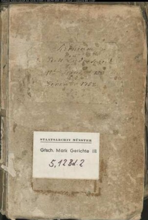 Belege zum Hypothekenbuch ("Scrinium") der Stadt Lüdenscheid Bd. 2