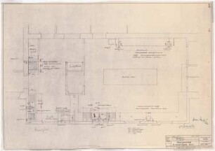 Auswärtiges Amt, Berlin-Mitte Umbau: Grundriss Küche OG 1:20