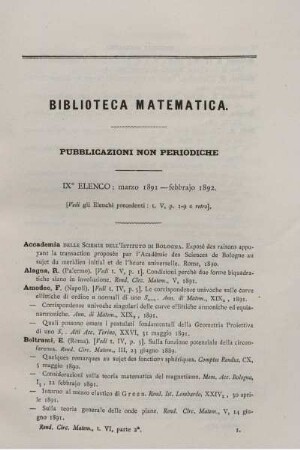 Biblioteca matematica.