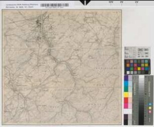 [Topographische Karte 1 : 25.000 (Meßtischblätter): Nördliche Rheinprovinz und angrenzende Gebiete]. 3030, [5203] Stolberg 50°42' - 23°50' F. Hauptvertrieb d. Karten de. Kgl. Landesaufnahme. R. Eisenschmidt, Verlagsbuchhandlung. Berlin NW., Dorotheenstr. 70a. Im deutschen Offiziersverein