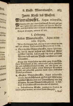 263-264, Mineralwasser