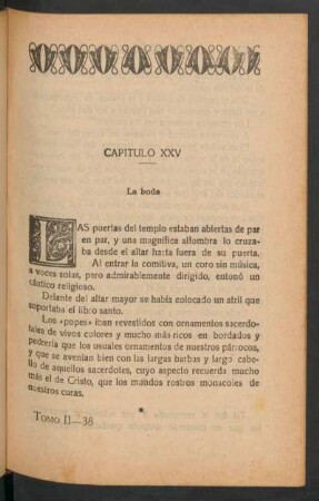 Capítulo XXV - La boda