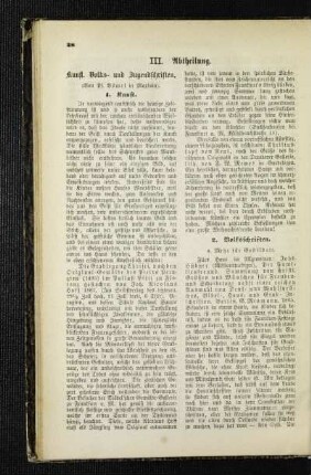 Kunst. Volks- und Jugendschriften