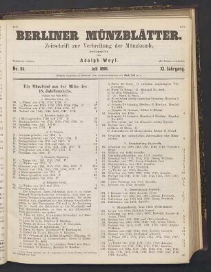 No. 119. Juli 1890