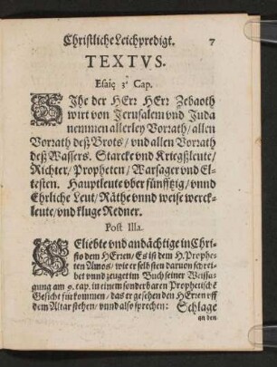 Textus. Esaie 3 Cap.