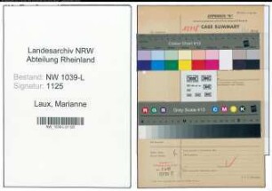 Entnazifizierung Marianne Laux , geb. 16.08.1920 ()