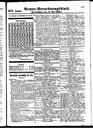 977. Ausgabe. Montag, 15. Mai 1916