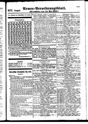 977. Ausgabe. Montag, 15. Mai 1916