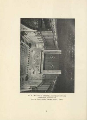Abb. 49. Morzartsaal-Lichtspiele am Nollendorfplatz. Zuschauerraum. Blick nach vorn. Architekt Albert Fröhlich, Ausführer Boswau & Knauer