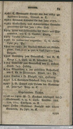 Ungebundene Bücher