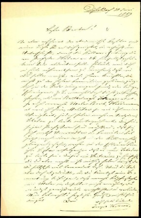 5-10-11-1.0000: Kehren, Joseph, Historien- und Heiligenmaler; diverse Schreiben ff.: Meldung über Intrigen in der Kunstakademie