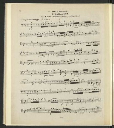 Violoncello. Präludium No. II.