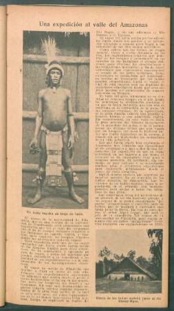 Una expedición al valle del Amazonas