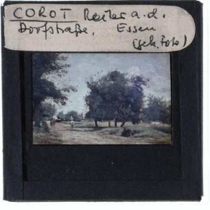 Corot, Reiter auf der Dorfstraße