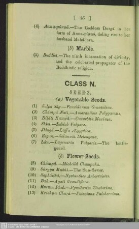 Class N. Seeds