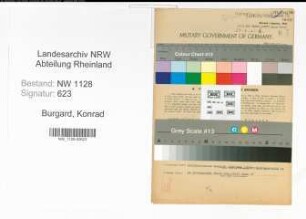 Entnazifizierung Konrad Burgard , geb. 10.02.1892 (Polizist)