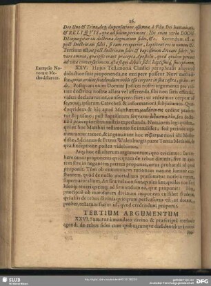 Tertium Argumentum