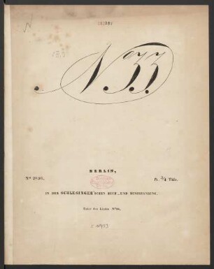 Trab-Marsch über beliebte Melodien aus dem Ballet Giselle von Adam, : K. Preuss. Cavallerie-Marsch