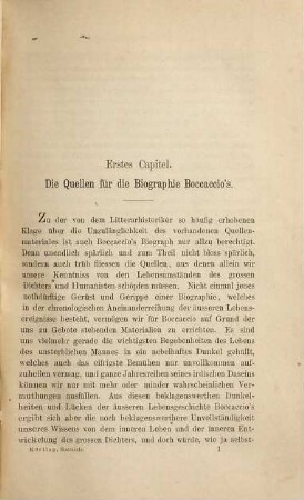 Geschichte der Litteratur Italiens im Zeitalter der Renaissance. 2, Boccaccio's Leben und Werke