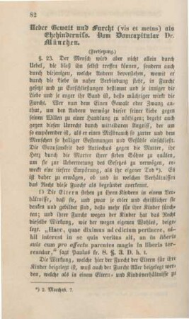 82-113 Ueber Gewalt und Furcht (vis et metus) als Ehehinderniß (Schluß)