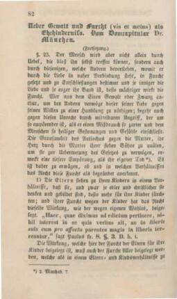 82-113 Ueber Gewalt und Furcht (vis et metus) als Ehehinderniß (Schluß)