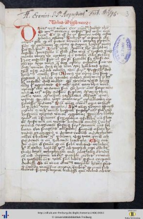 Honorius Augustodunensis: Sigillum Beatae Mariae Virginis.