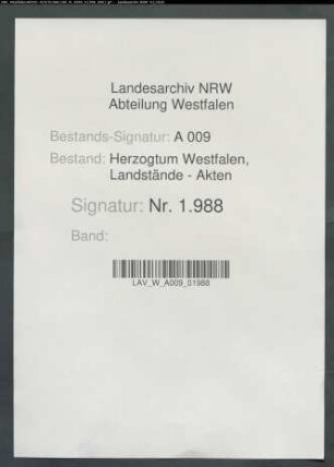 Spendenlisten zum Zuchthausbau aus dem Gericht Bödefeld
