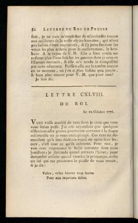 82-95, Lettre CXLVIII.-CLI.