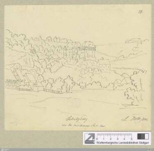 Schilzburg von der Indelhauser Seite her