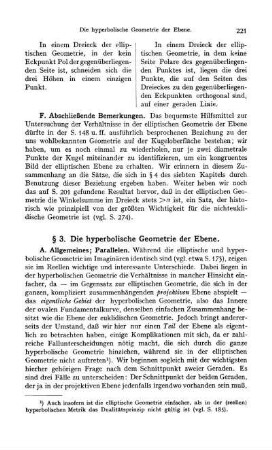 A. Allgemeines; Parallelen.