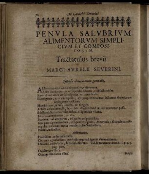 Penula Salubrium Alimentorum Simplicium Et Compositorum.