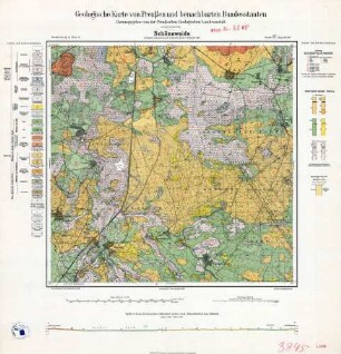 [3845] Schöneweide, Geologische Karte von Preußen und benachbarten Bundesstaaten