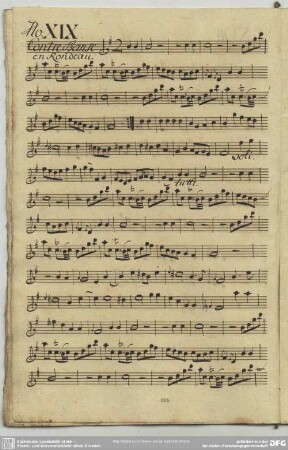 19. Anonymus, Contredanses, G-Dur