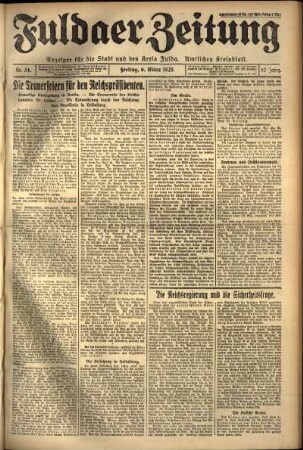 Ausgabe vom Freitag, den 06. März 1925.