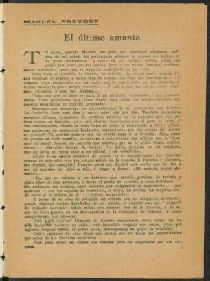 El último amante