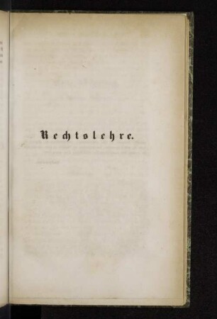 Rechtslehre.