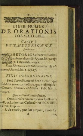 Liber Primus De Orationis Formatione.