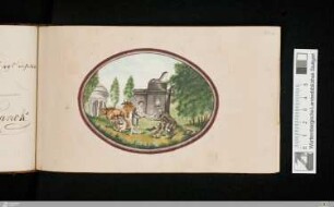Aquarell (Allegorische Landschaft)