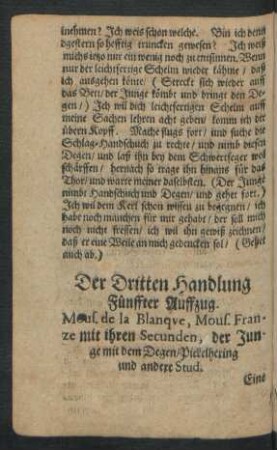 Fünffter Auffzug.