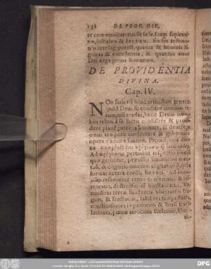 De Providentia Divina. Cap. IV.